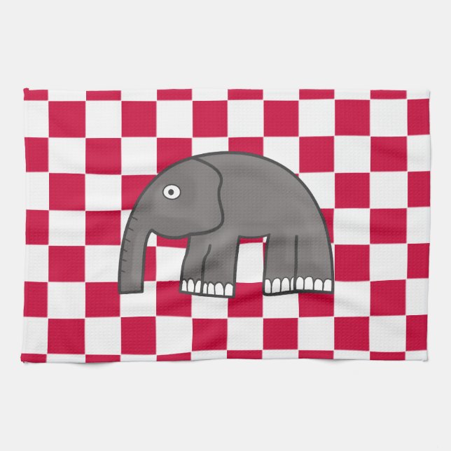 elefant kökshandduk (Horisontell)