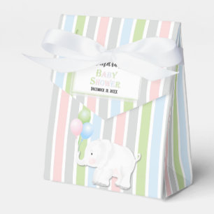 Elefant Könsneutral Baby shower Presentaskar