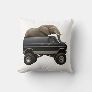 Elefant Kör 4x4 Skåpbil Kudde