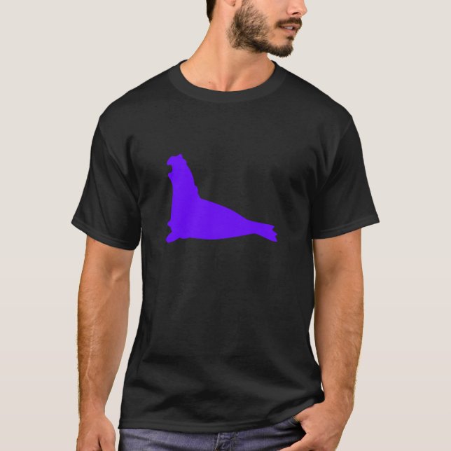 Elefant Lila av förseglingsfartyg Tee Shirt (Framsida)