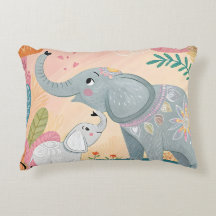 Elefant Mamma och Bebis