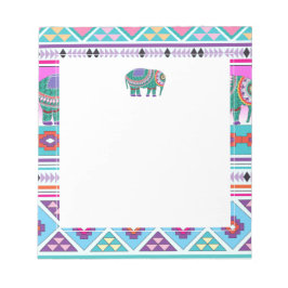 Elefant med Aztec Mönster Anteckningsblock