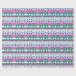 Elefant med Aztec Mönster Presentpapper