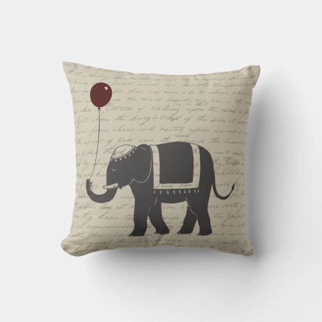 Elefant med ballongen kudde (Framsida)