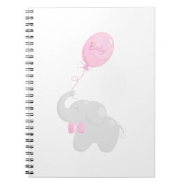 Elefant med Balloon Anteckningsbok
