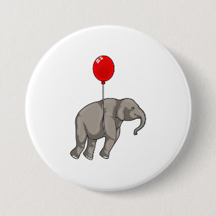 Elefant med Balloon Knapp