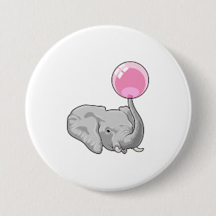Elefant med Balloon Knapp