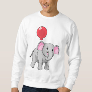 Elefant med Balloon Lång Ärmad Tröja