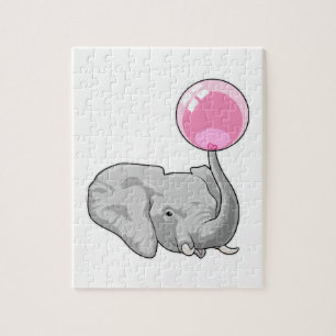 Elefant med Balloon Pussel