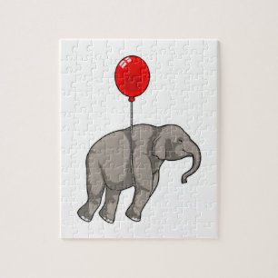 Elefant med Balloon Pussel