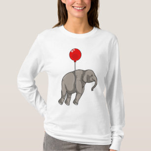Elefant med Balloon T Shirt