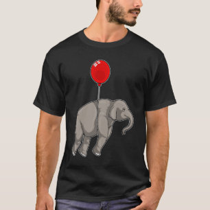 Elefant med Balloon T Shirt