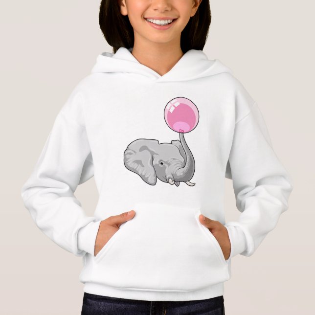 Elefant med Balloon T Shirt (Framsida)