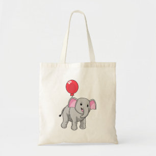 Elefant med Balloon Tygkasse