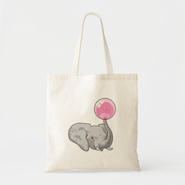 Elefant med Balloon Tygkasse (Framsidan)