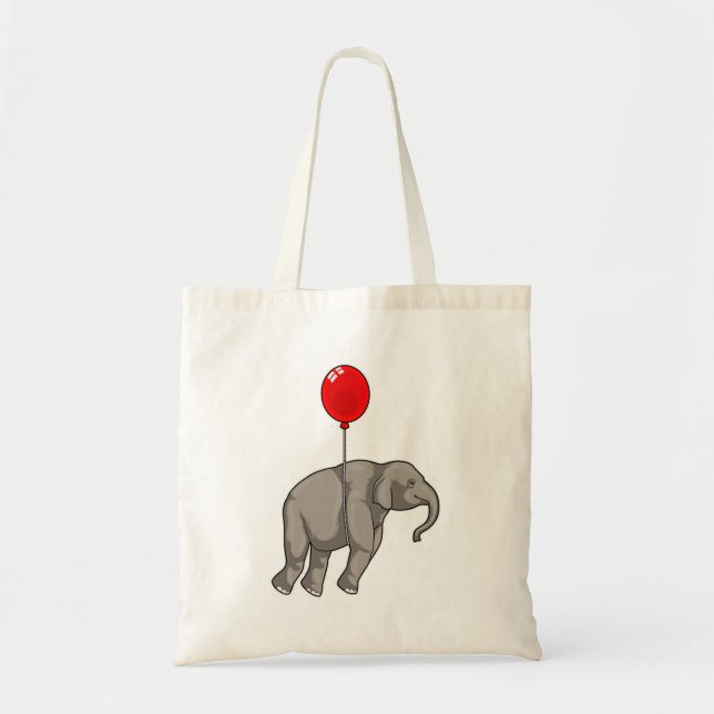 Elefant med Balloon Tygkasse (Framsidan)