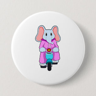 Elefant med Bicycle Knapp