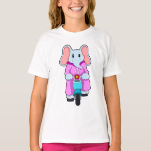 Elefant med Bicycle T Shirt