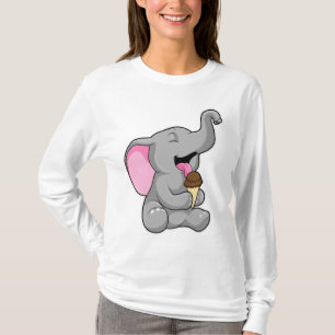 Elefant med Chocolate Waffle glass T Shirt