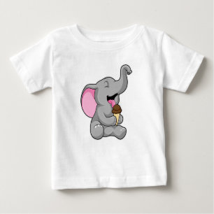 Elefant med Chocolate Waffle glass T Shirt