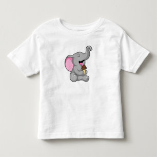 Elefant med Chocolate Waffle glass T Shirt