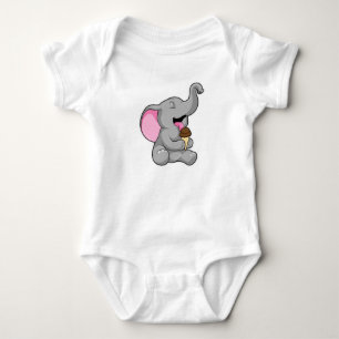 Elefant med Chocolate Waffle glass T Shirt