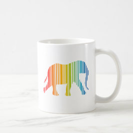 Elefant med färgfält kaffemugg