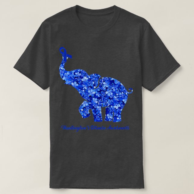 Elefant med fetare jakttonäristik t shirt (Design framsida)
