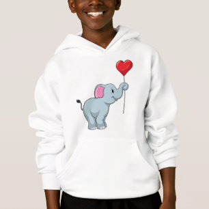 Elefant med Heart Balloon T Shirt