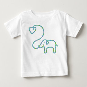 ELEFANT med hjärta Tee Shirt