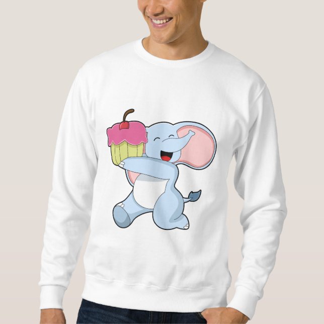 Elefant med kummel lång ärmad tröja (Framsida)
