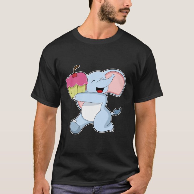 Elefant med kummel t shirt (Framsida)