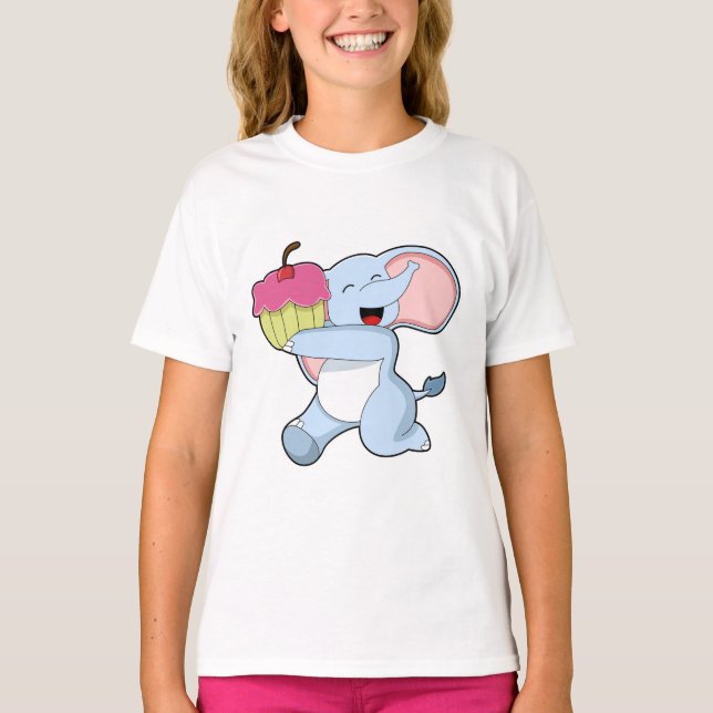 Elefant med kummel t shirt (Framsida)