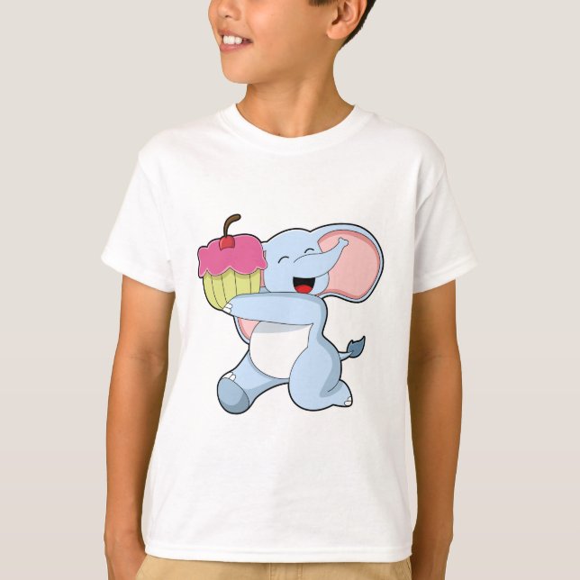 Elefant med kummel t shirt (Framsida)