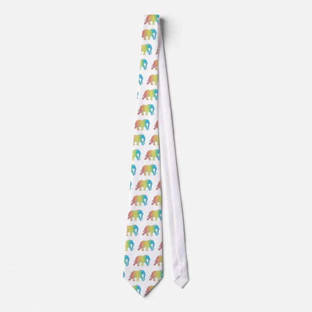 Elefant med linjer slips (Framsida)