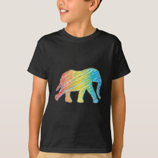 Elefant med Linjer T Shirt