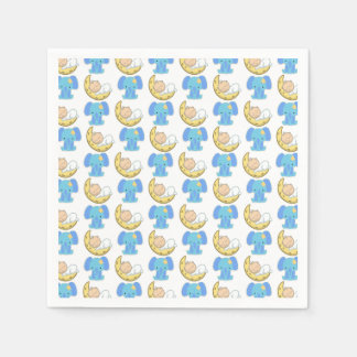 Elefant med Måne Baby Design Pappersservett