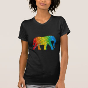 Elefant med pixlar tee