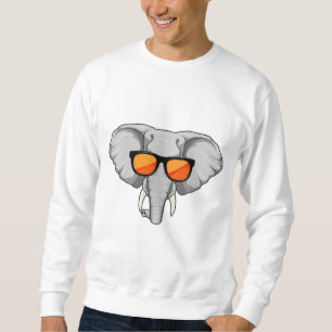 Elefant med solglasögon lång ärmad tröja