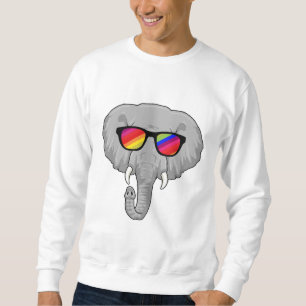 Elefant med solglasögon lång ärmad tröja