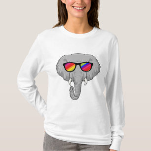 Elefant med solglasögon t shirt