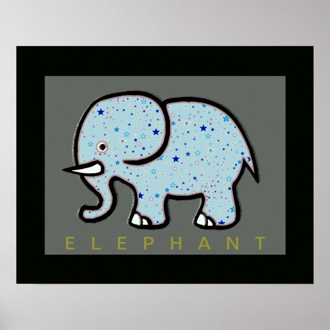 elefant med stjärnornas dekanter poster (Framsidan)