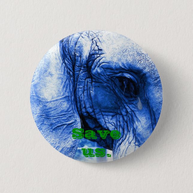 Elefant med tårar knapp (Framsida)