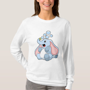 Elefant med Vatten bubblor T Shirt