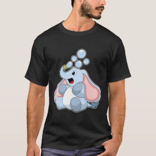 Elefant med Vatten bubblor T Shirt