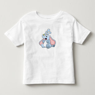 Elefant med Vatten bubblor T Shirt