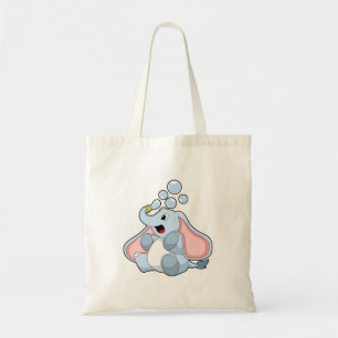 Elefant med Vatten bubblor Tygkasse