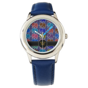 elefant . monogram. armbandsur