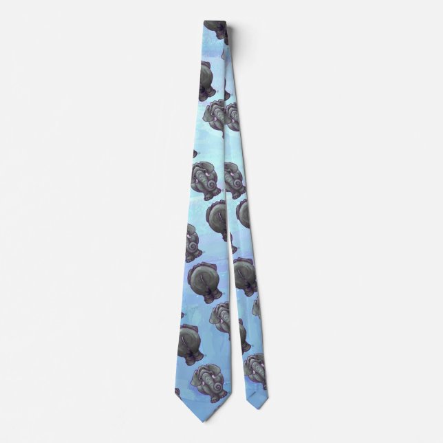 Elefant Mönster Slips (Framsida)