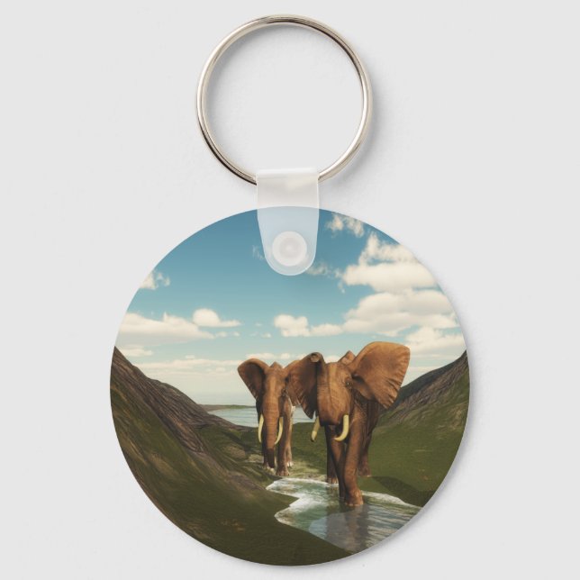 Elefant Nyckelring (Framsida)